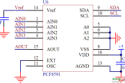 PCF8591硬件接口(电路图引脚图)