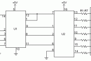 7段LED计数器电路