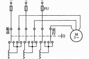笼型电动机自耦变压器启动手动控制电路图