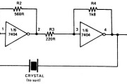 简易TTL晶体振荡器电路