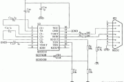 TMS320F2812的RS232串行通信接口电路图