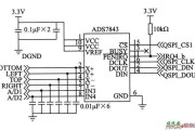 触摸屏控制芯片ADS7843与ColdFire系列处理器的硬件电路图