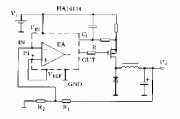 直流变换器输出电压的设定方法正输出电压情况电路图