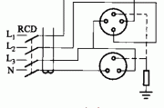 TT系统中漏电保护器向不平衡负荷供电时的接线a