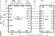 接口电路中的A/D转换器5G14433与微处理机的通用接口电路图