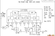音频电路中的LA1186N 音响IC电路图