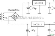 电源电路中的MC7812正压MC7912MC（负压）构成的的±12V稳压电源