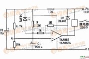 继电器控制中的由TAA865组成的继电器延时释放电路图