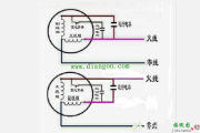 单相电机双电容接线图和接线方法