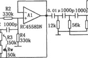 具有锐截止特性的有源高通滤波器(RC4558DN)