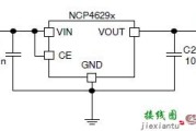 使用 NCP4629 低压差稳压器的 12V DC 500mA