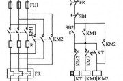 电动机定子绕组串联电阻自动切换降压启动电路接线图（二）