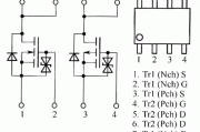 场效应晶体管SP8M10、SP8M2、SP8M21、SP8M24内部电路图