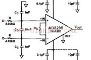 利用AD8295对RFI抑制的电路图