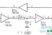 振荡电路中的采用CMOS门电路的两级相移振荡器