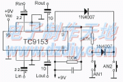 使用TC9153电子音量控制电路图