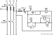 断电延时电路图例(延时继电器、交流接触器与中间继电器控制电路)