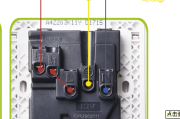 5孔插座带一个开关面板接线图