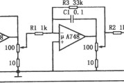 频率可调的带通滤波器(μA748)