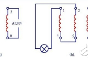 交流指示灯（或交流电压表）法 - 三相异步电动机绕组接线图和首末端判断方法图解