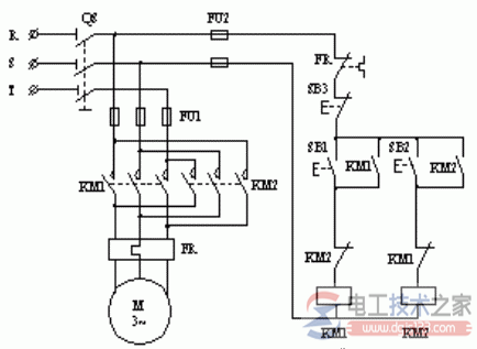 继电器与接触器控制常用线路的原理图  第3张