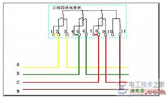 三相四线电度表如何接线？电流互感器与三相四线电表接线图  第2张