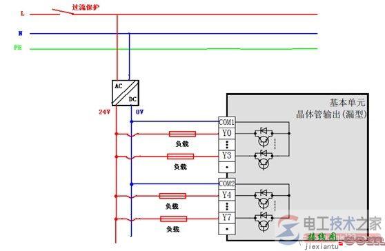 三菱fx3u plc输出接线的正确方法  第4张