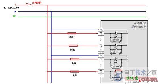 三菱fx3u plc输出接线的正确方法  第6张