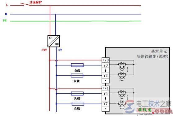 三菱fx3u plc输出接线的正确方法  第5张