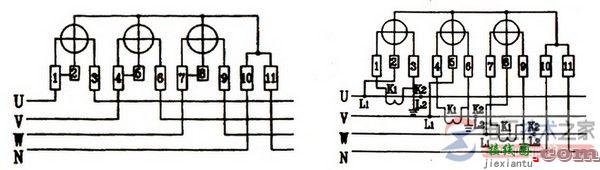 单相电表接线图_三相电表接线图_电表接线方法图解  第4张