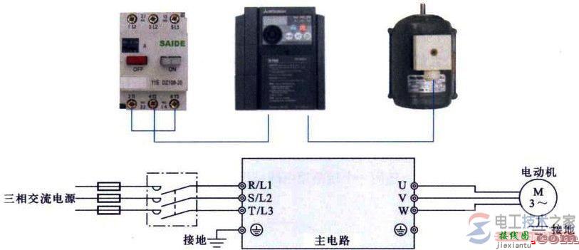 三菱D700型变频器的接线图与接线方法  第1张