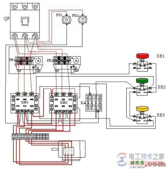 双速电机控制原理与双速电机的实物接线图  第2张