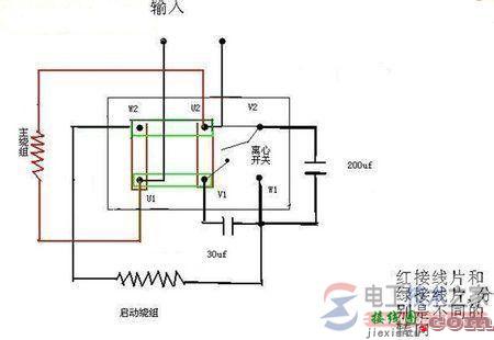 单相电机电容接线图与接线方法  第1张