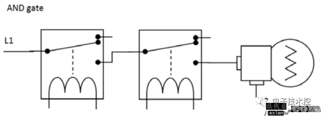 电磁继电器和逻辑门的电路示意图  第2张