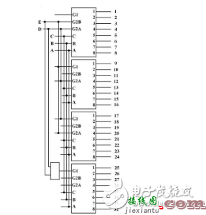 74HC138组成32线译码器的电路图 74HC138组成32线译码器方法  第4张