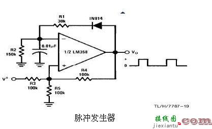 6种简单电路图之LM358应用电路图（直流耦合低通RC有源滤波器 低漂移峰值检测器）  第11张
