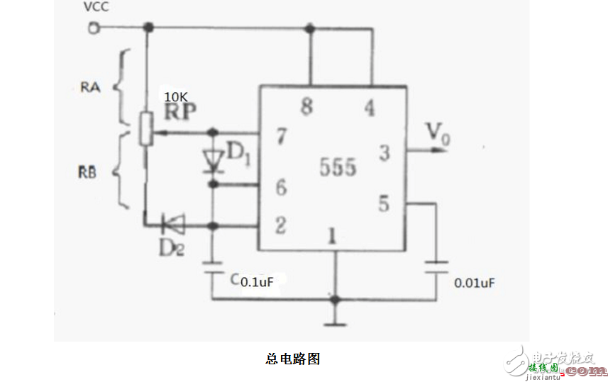 占空比可调的方波发生器（基于555的电路原理图与制作）  第2张