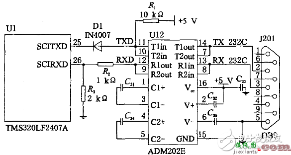 揭秘DSP电机控制串行通信系统电路设计  第1张