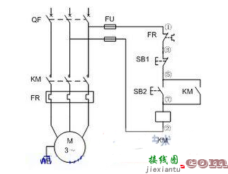 一文详解电动机单方向运转控制原理与接线图  第2张