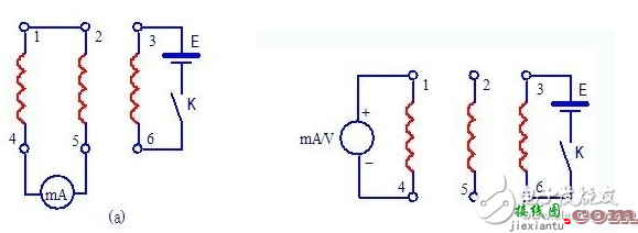 交流指示灯（或交流电压表）法 - 三相异步电动机绕组接线图和首末端判断方法图解  第2张