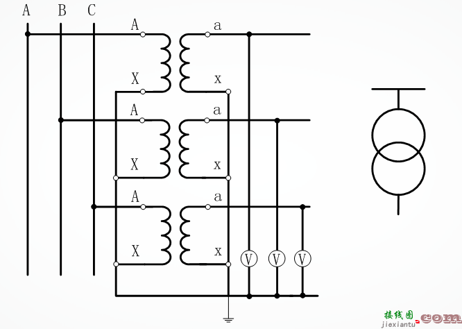 电压互感器中常用的四种接线方式  第3张