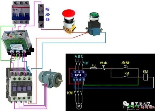 电机控制方面的实物接线图  第2张