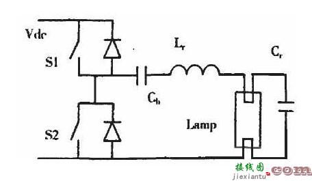 一款简单的电子镇流器原理电路图  第1张