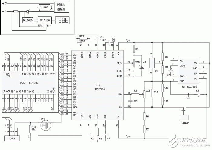基于LCDSI71263液晶显示模块电路设计  第1张