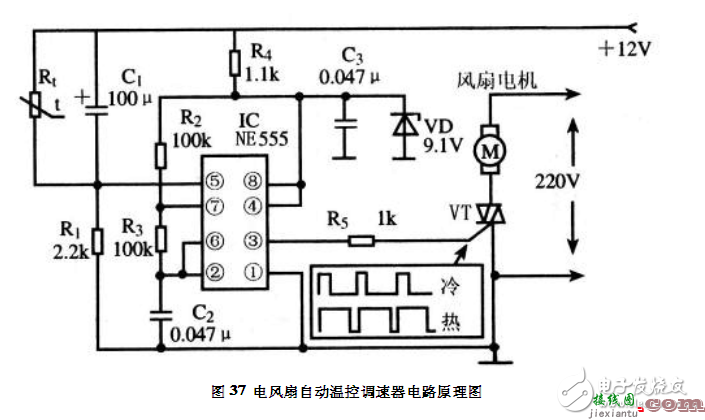 电风扇自动温控调速器电路设计  第1张