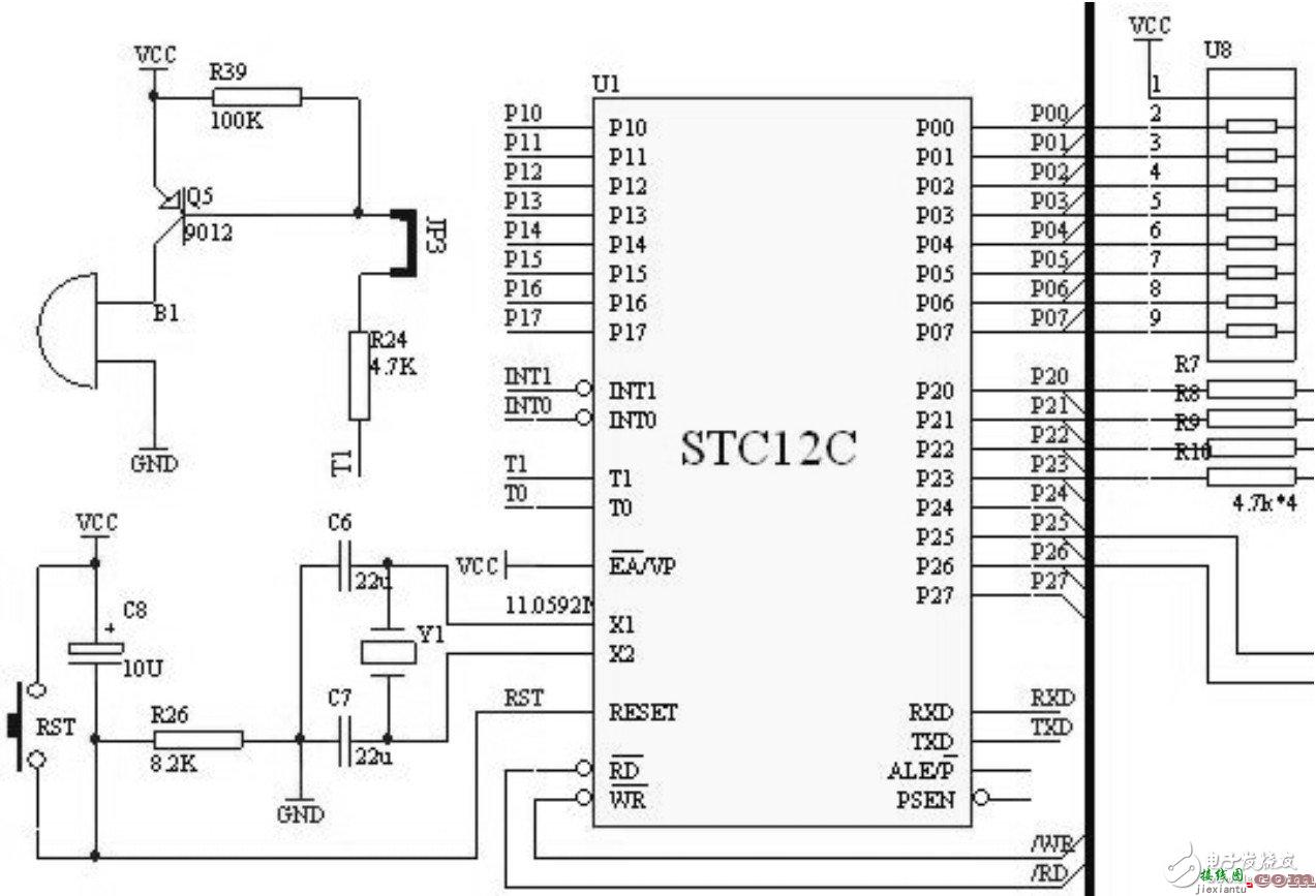 揭秘STC12C控制智能家电防盗系统应用电路  第2张