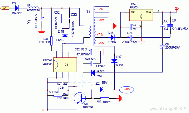 迈科电磁炉电路图图片
