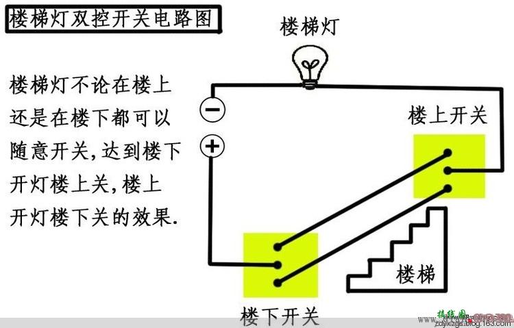 楼梯双联双控接线图  第2张