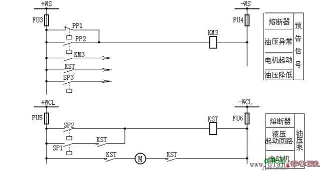 液压操作机构的断路器控制、信号回路图  第2张