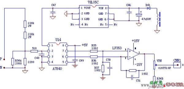 变频器DC530V电压检测电路  第1张